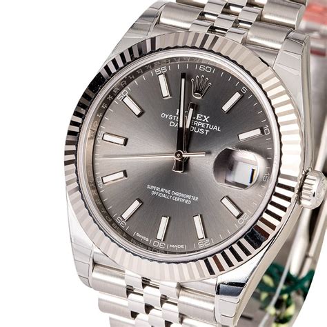 rolex date just 2 rhodium referenza|rolex datejust ii.